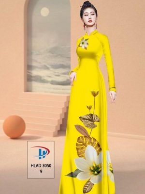 Vải Áo Dài Hoa In 3D AD HLAD3050 35